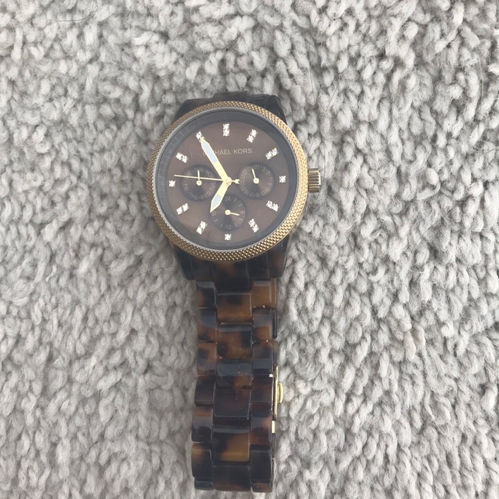 Authentic Micheal Kors Tortoise Shell Watch!
